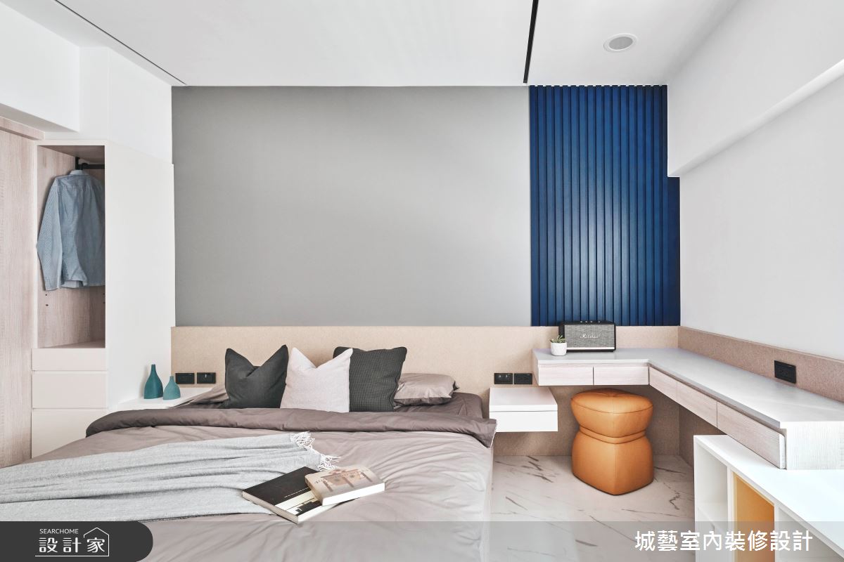 25坪老屋(16~30年)＿現代風臥室案例圖片＿城藝空間設計＿城藝_藍色時代之14