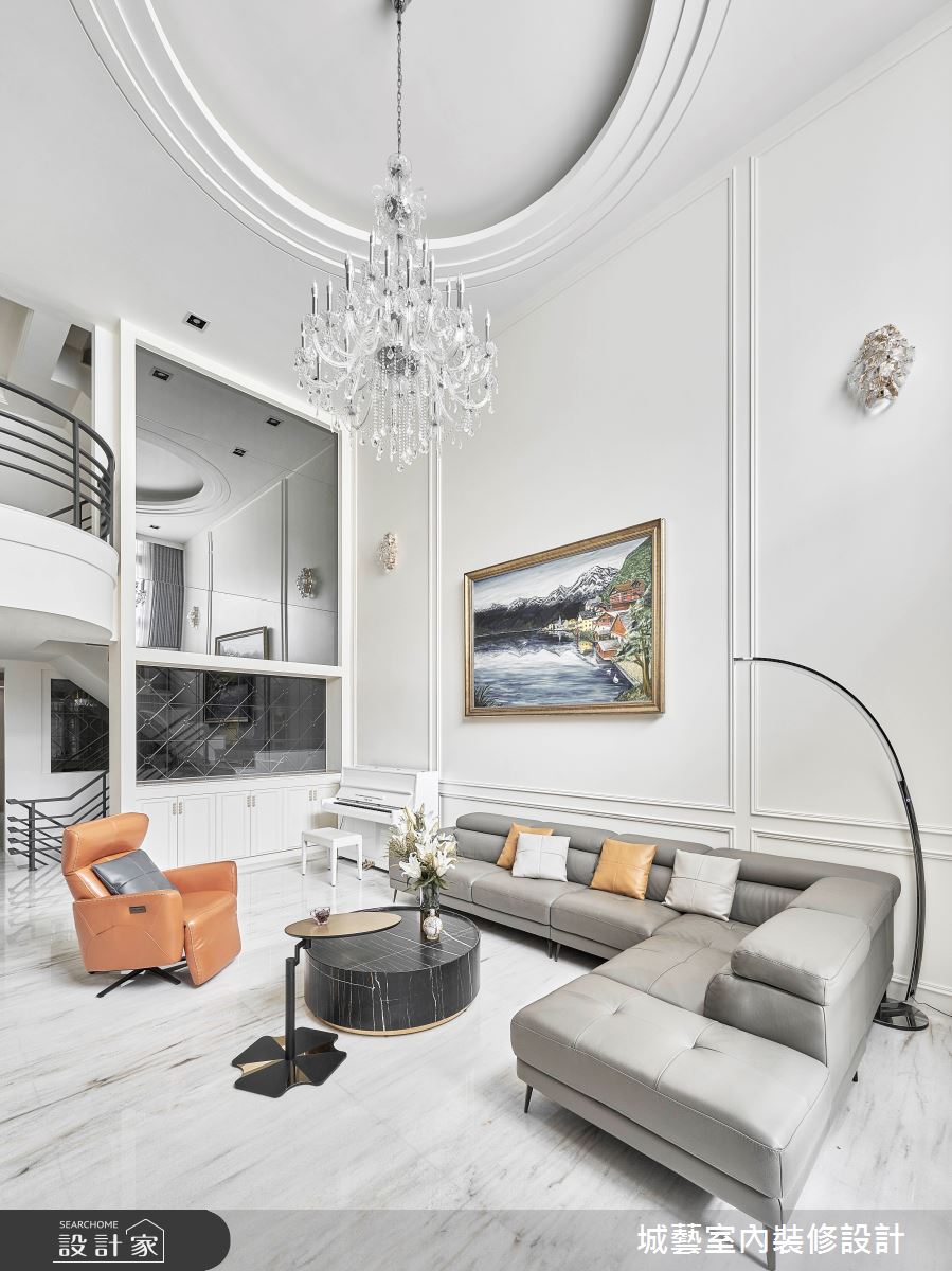 200坪新成屋(5年以下)＿美式風客廳案例圖片＿城藝空間設計＿城藝_流光雅室之3