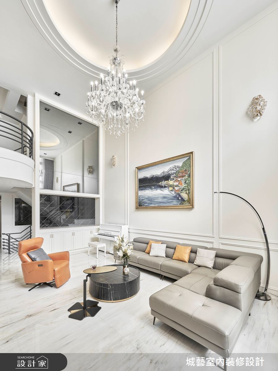200坪新成屋(5年以下)＿美式風客廳案例圖片＿城藝空間設計＿城藝_流光雅室之4