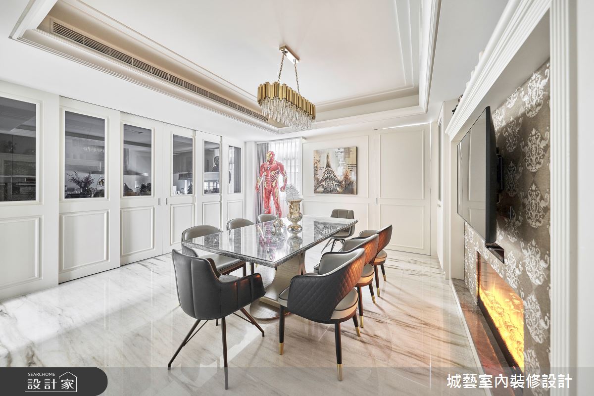 200坪新成屋(5年以下)＿美式風餐廳案例圖片＿城藝空間設計＿城藝_流光雅室之11