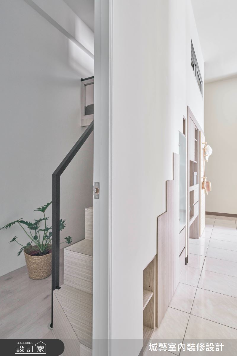 21坪新成屋(5年以下)＿北歐風樓梯案例圖片＿城藝空間設計＿城藝_北歐日光之9