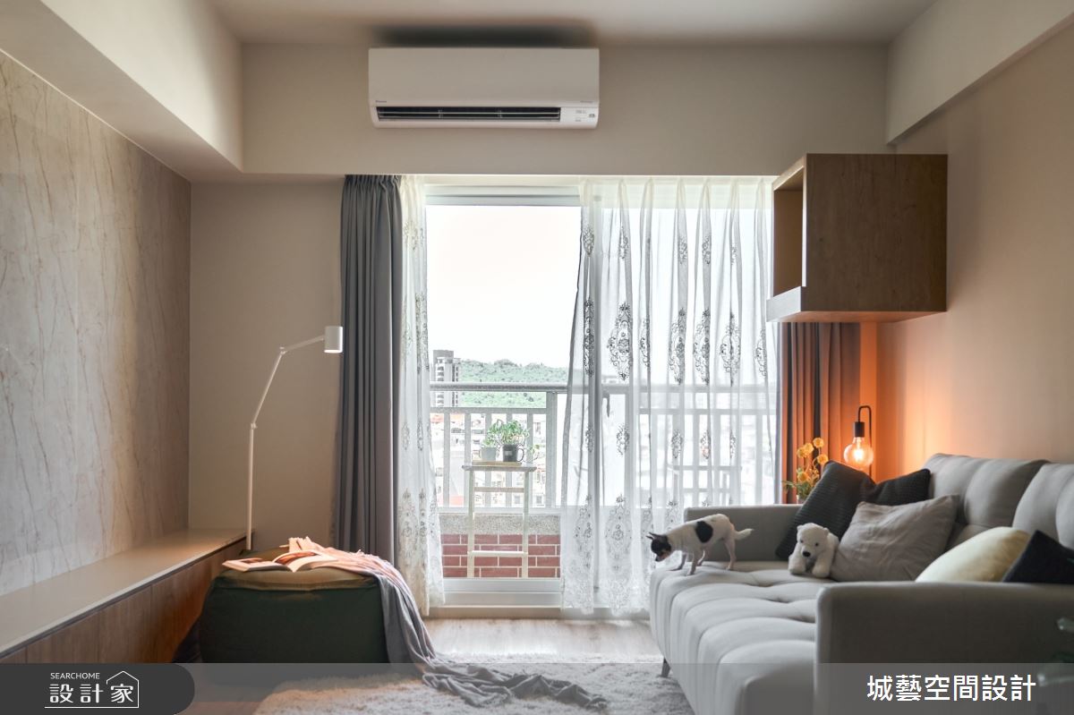 30坪新成屋(5年以下)＿現代風客廳案例圖片＿城藝空間設計＿城藝_暖光絢影之4