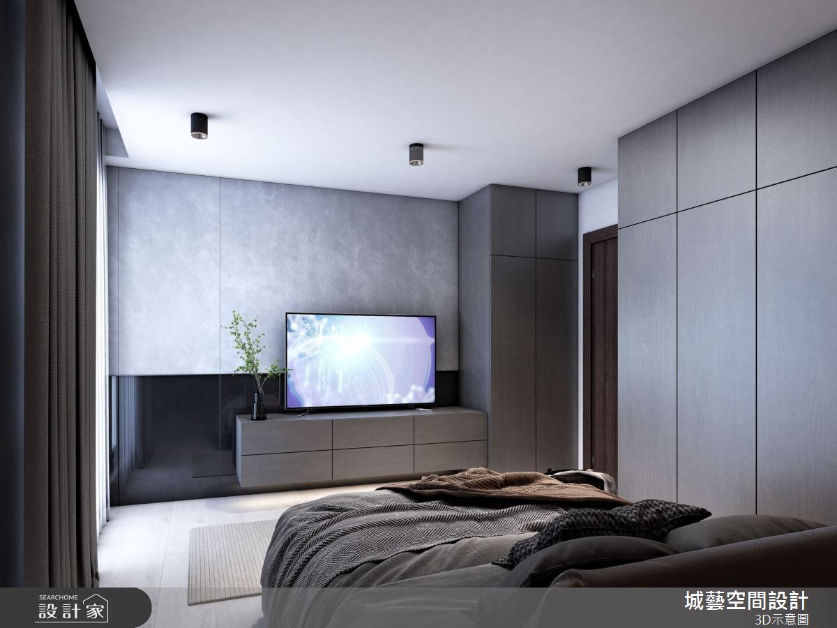 25坪新成屋(5年以下)＿混搭風臥室案例圖片＿城藝空間設計＿城藝_16之3