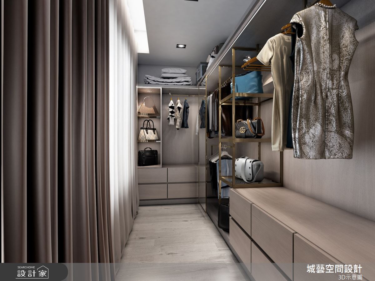69坪新成屋(5年以下)＿混搭風更衣間案例圖片＿城藝空間設計＿城藝_18之10