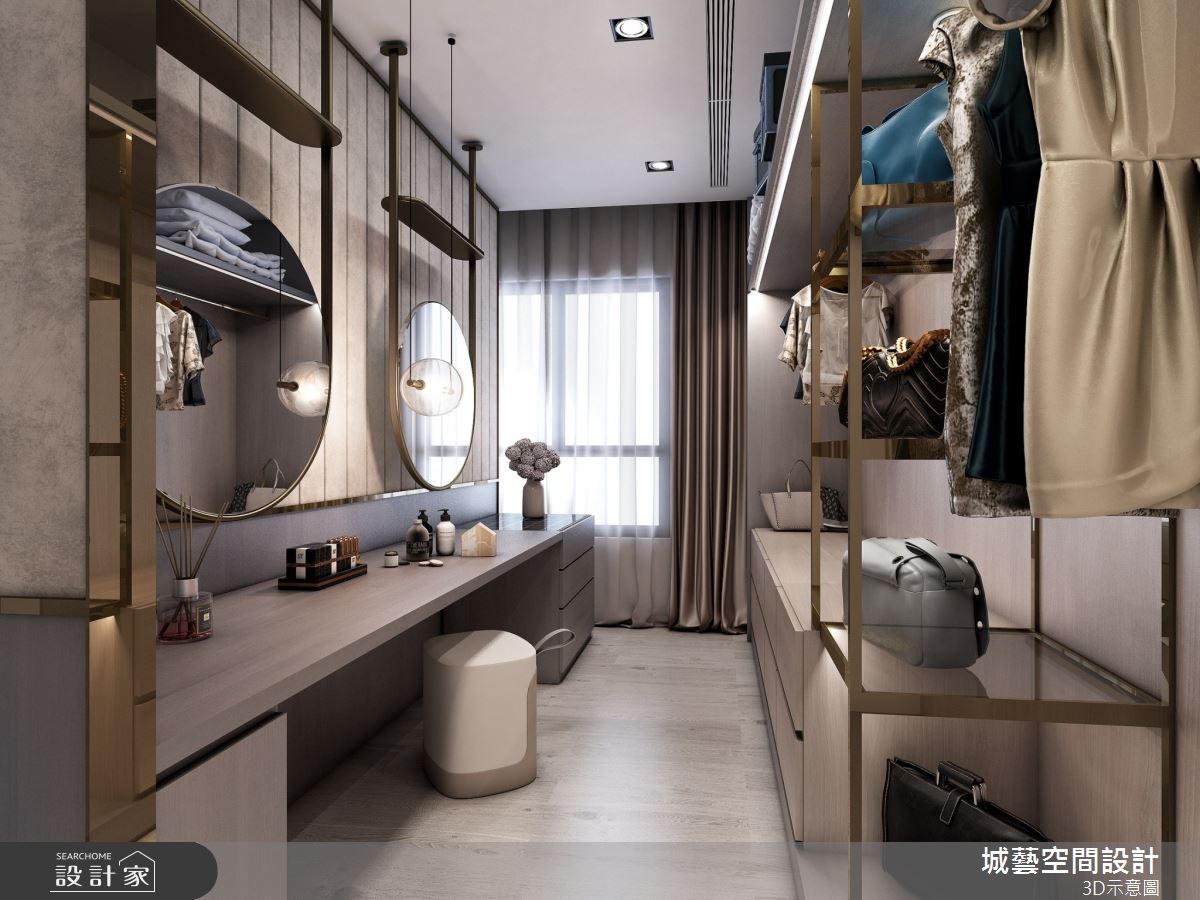 69坪新成屋(5年以下)＿混搭風更衣間案例圖片＿城藝空間設計＿城藝_18之11
