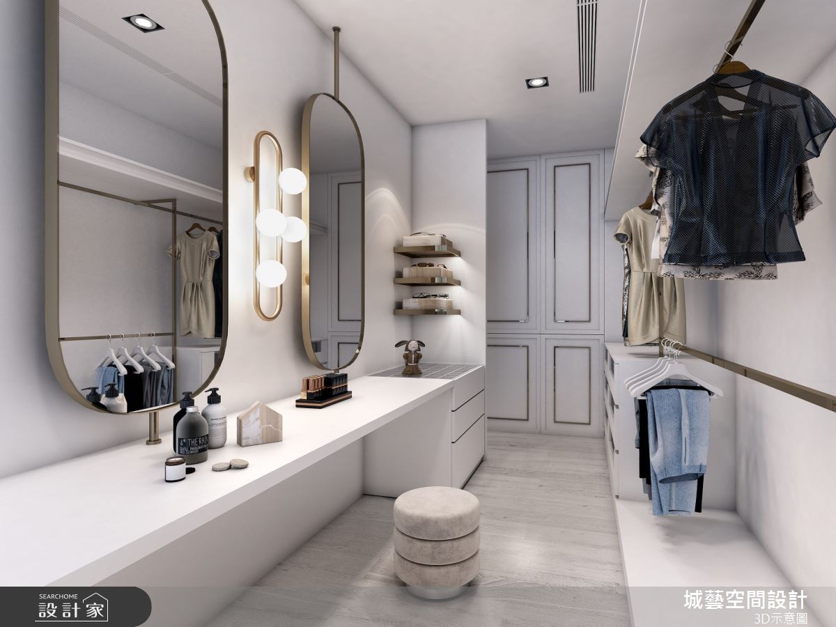69坪新成屋(5年以下)＿混搭風更衣間案例圖片＿城藝空間設計＿城藝_18之15