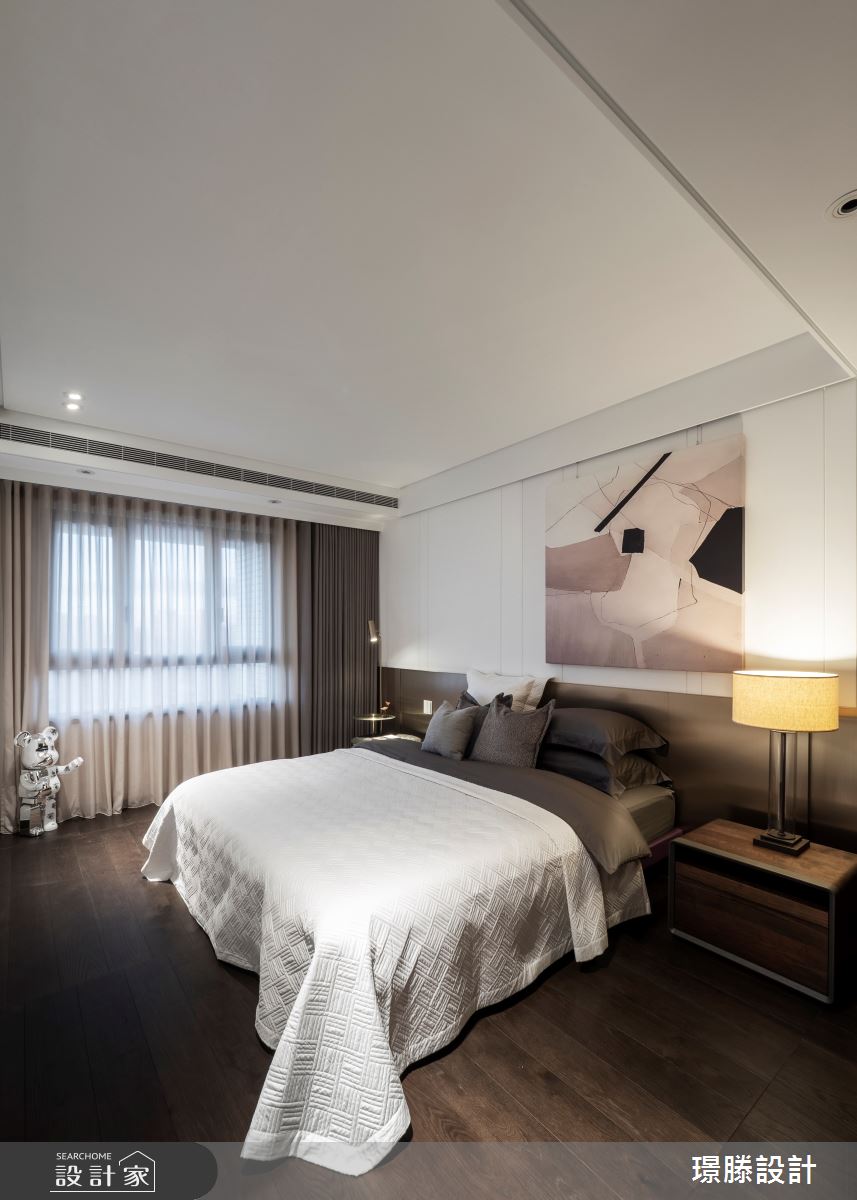 47坪新成屋(5年以下)＿現代風臥室案例圖片＿璟滕設計＿璟滕_茫原栗色之11