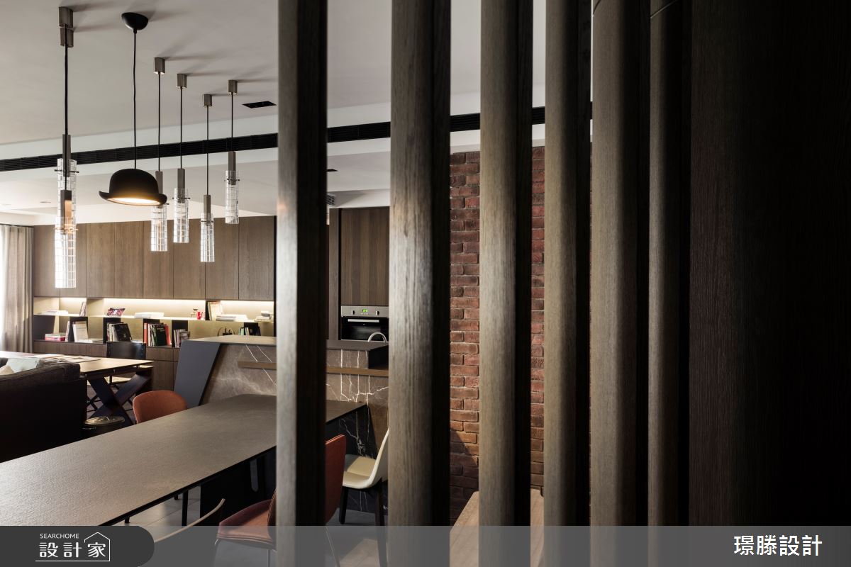 47坪新成屋(5年以下)＿現代風玄關客廳餐廳案例圖片＿璟滕設計＿璟滕_茫原栗色之3