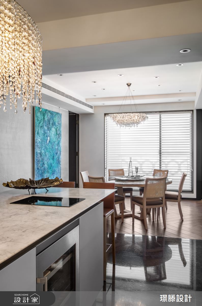 120坪新成屋(5年以下)＿混搭風餐廳中島案例圖片＿璟滕設計＿璟滕_俯拾為藝之12