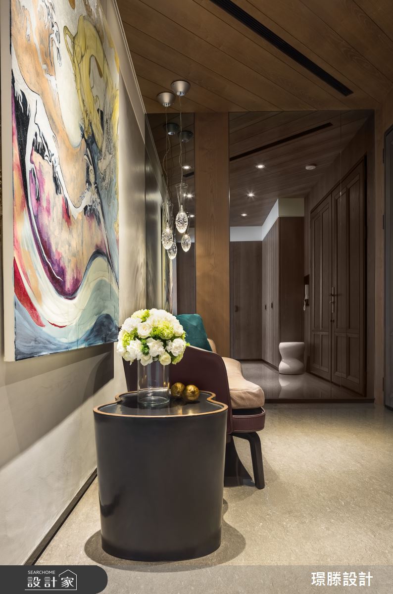 120坪新成屋(5年以下)＿混搭風玄關案例圖片＿璟滕設計＿璟滕_俯拾為藝之3