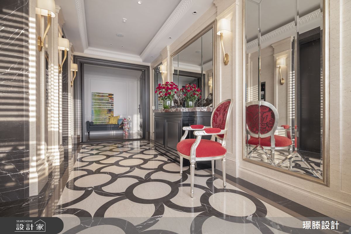 105坪新成屋(5年以下)＿新古典玄關案例圖片＿璟滕設計＿璟滕_藝景齊匯而綻之1