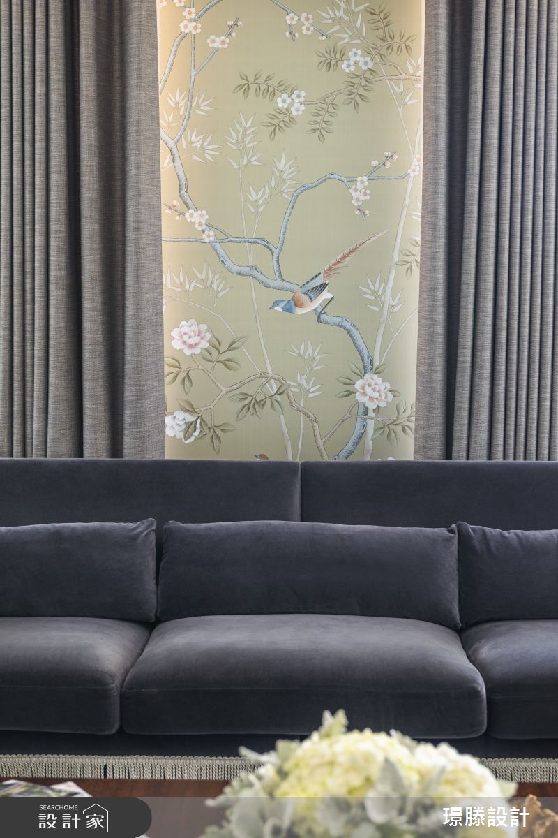 105坪新成屋(5年以下)＿新古典客廳案例圖片＿璟滕設計＿璟滕_藝景齊匯而綻之5