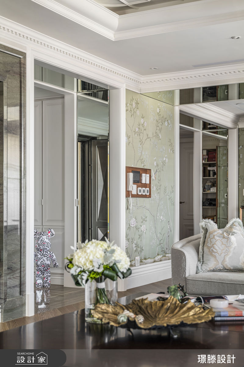 105坪新成屋(5年以下)＿新古典客廳案例圖片＿璟滕設計＿璟滕_藝景齊匯而綻之6