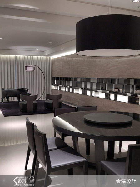 80坪預售屋＿奢華風餐廳案例圖片＿金湛空間設計＿金湛_04之3