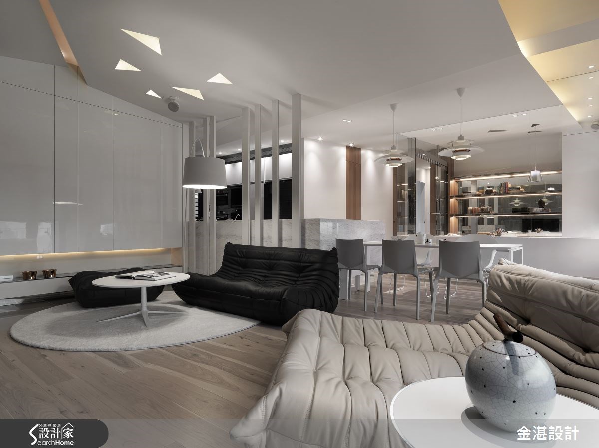 40坪預售屋＿混搭風客廳案例圖片＿金湛空間設計＿金湛_13之4
