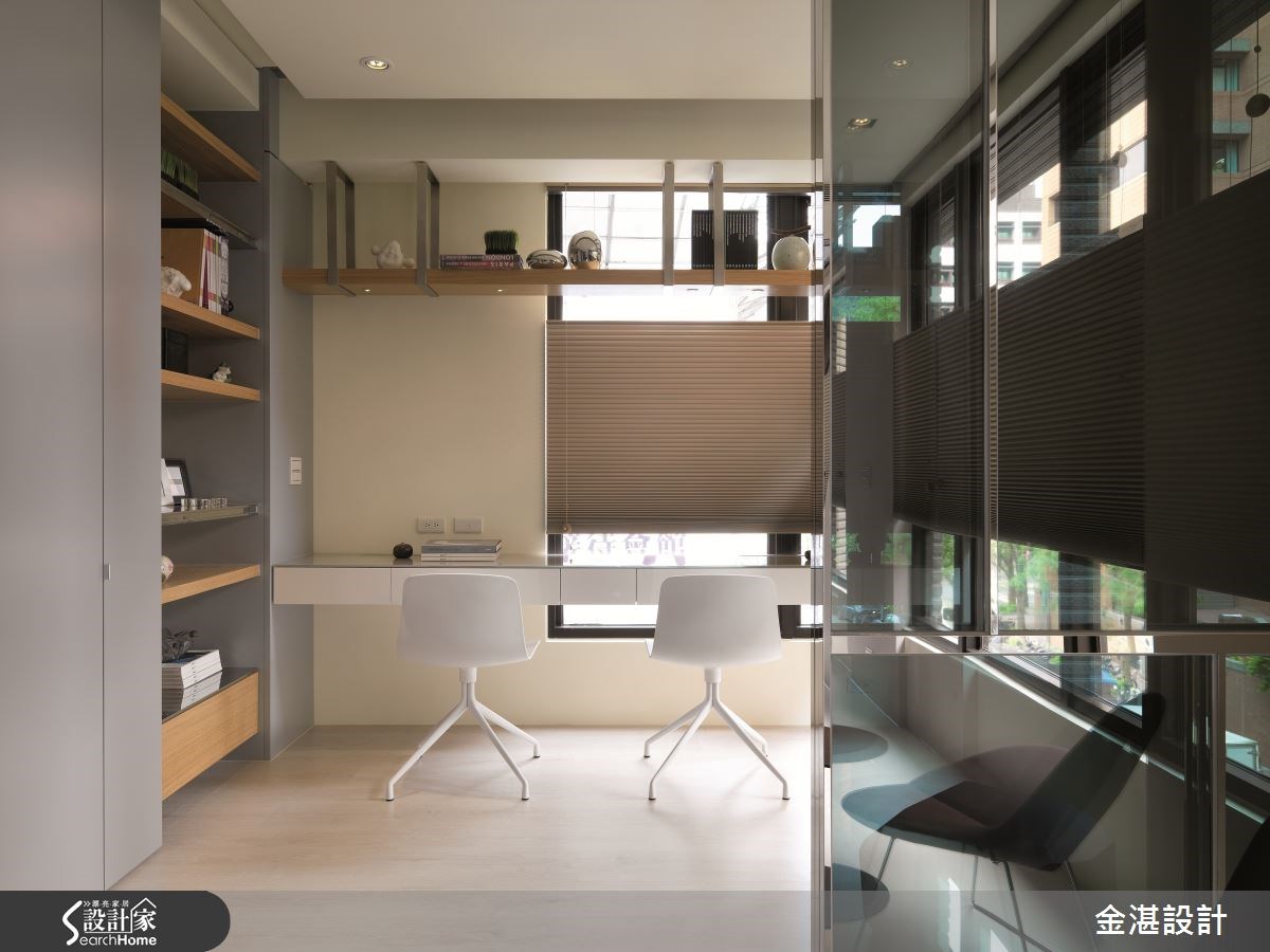 12坪新成屋(5年以下)＿現代風書房案例圖片＿金湛空間設計＿金湛_18之3
