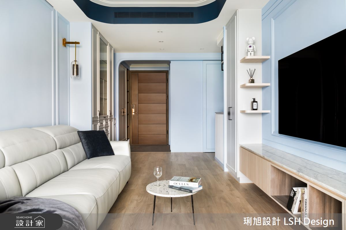 16坪新成屋(5年以下)＿美式風玄關客廳案例圖片＿琍旭室內裝修設計＿琍旭_Y宅之5