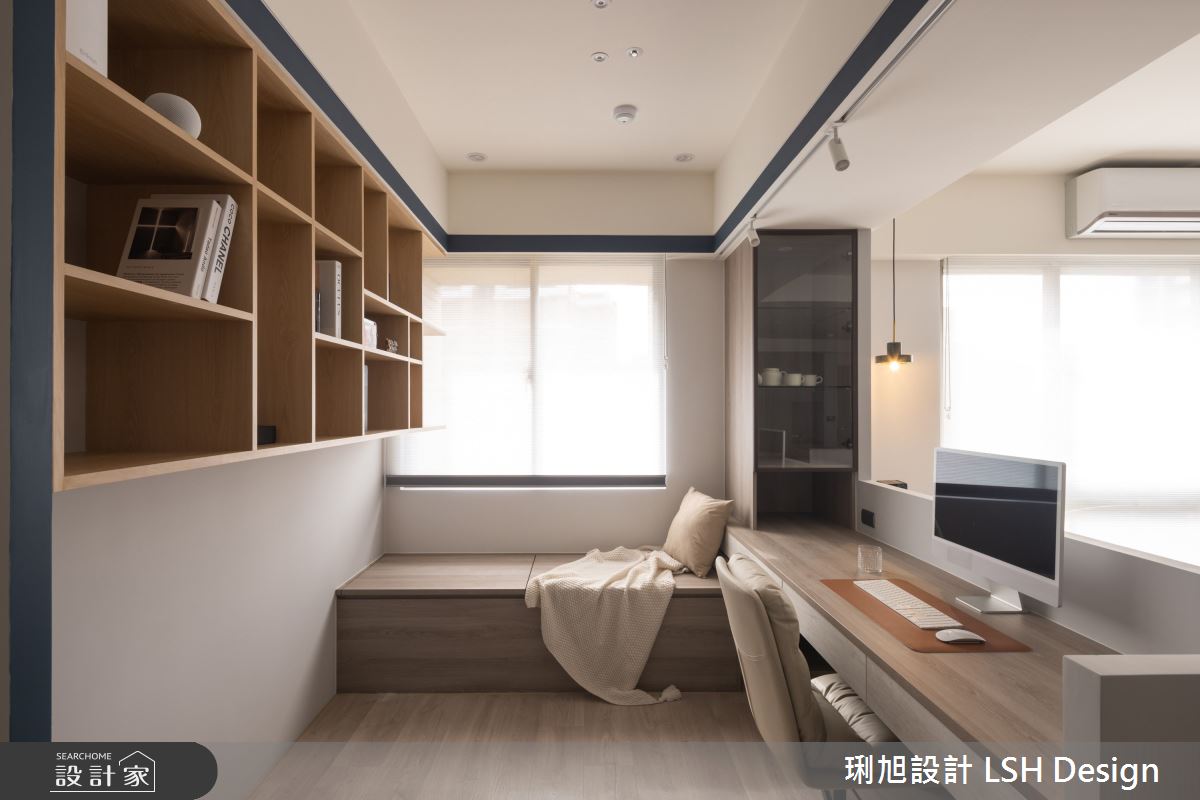 25坪中古屋(5~15年)＿現代風書房工作區臥榻案例圖片＿琍旭室內裝修設計＿琍旭_原 ‧ 折之13