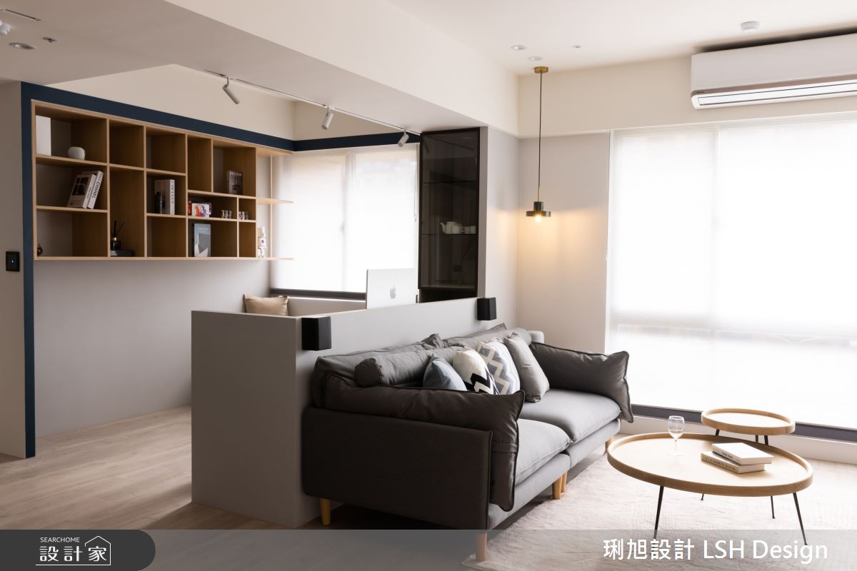 25坪中古屋(5~15年)＿現代風客廳書房工作區案例圖片＿琍旭室內裝修設計＿琍旭_原 ‧ 折之7