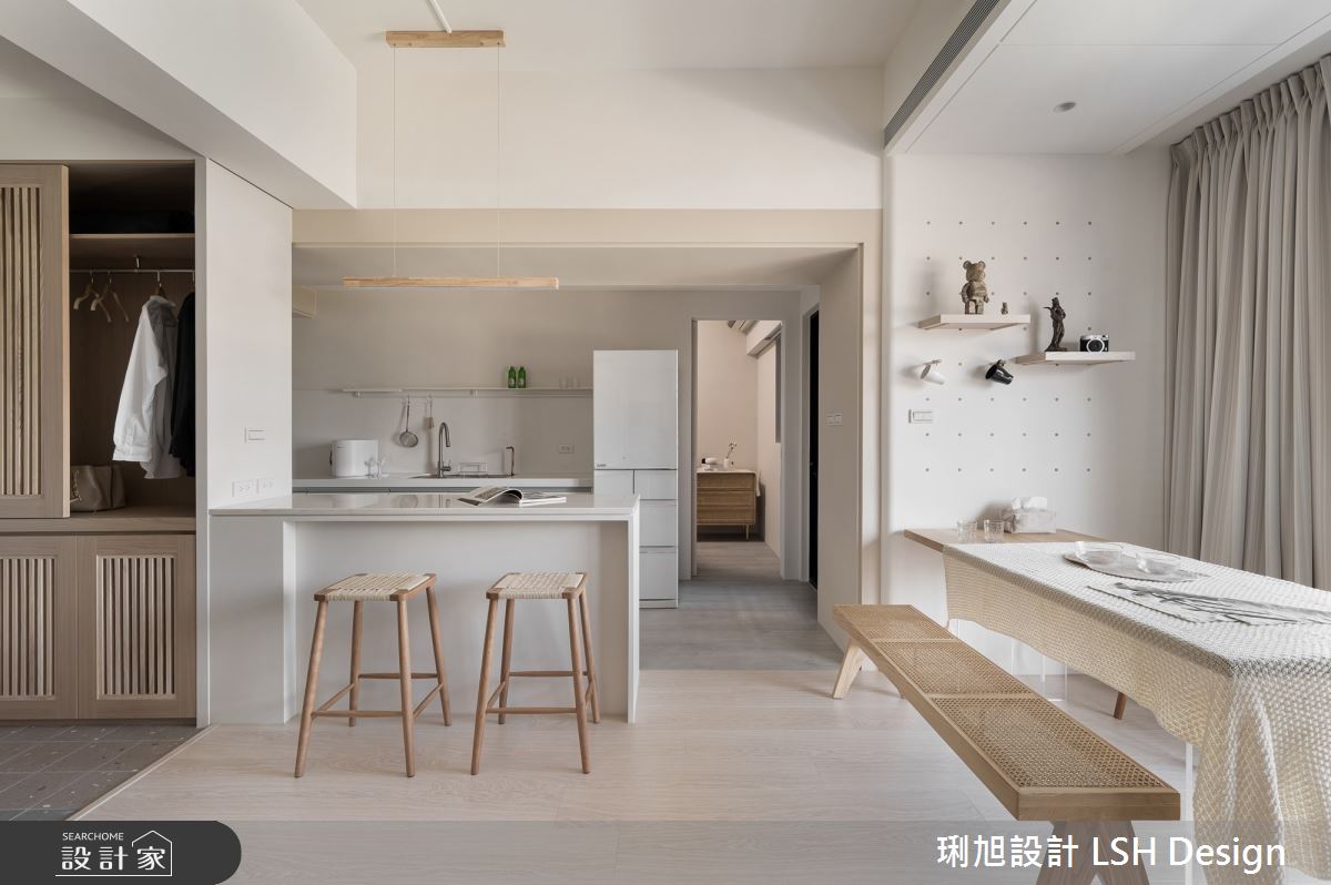 14坪新成屋(5年以下)＿日式無印風客廳餐廳廚房中島案例圖片＿琍旭室內裝修設計＿琍旭_小時光之10