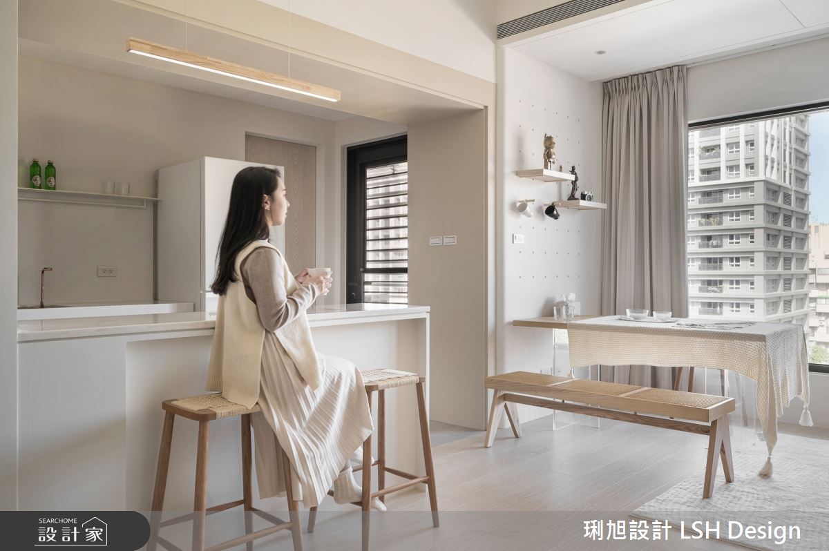 14坪新成屋(5年以下)＿日式無印風客廳餐廳廚房中島案例圖片＿琍旭室內裝修設計＿琍旭_小時光之25