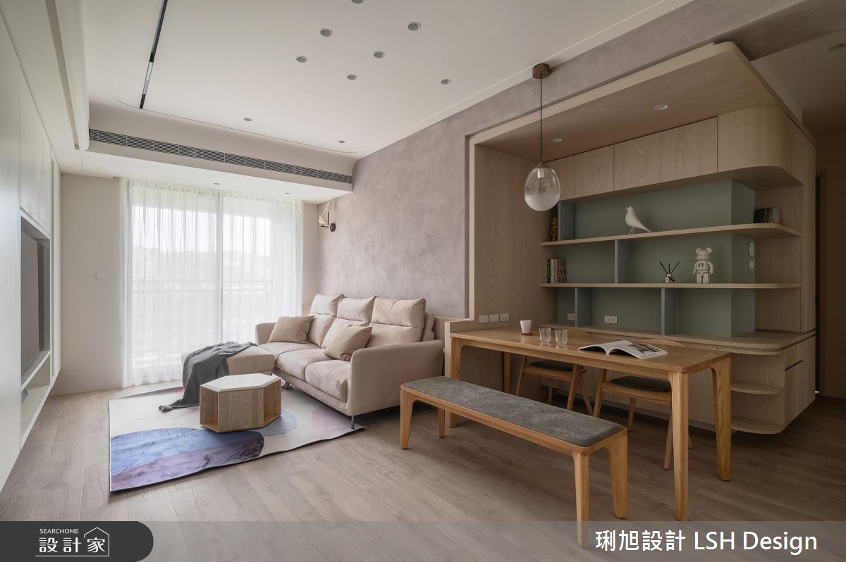 24坪新成屋(5年以下)＿北歐風客廳餐廳案例圖片＿琍旭室內裝修設計＿琍旭_純境 · 森之7
