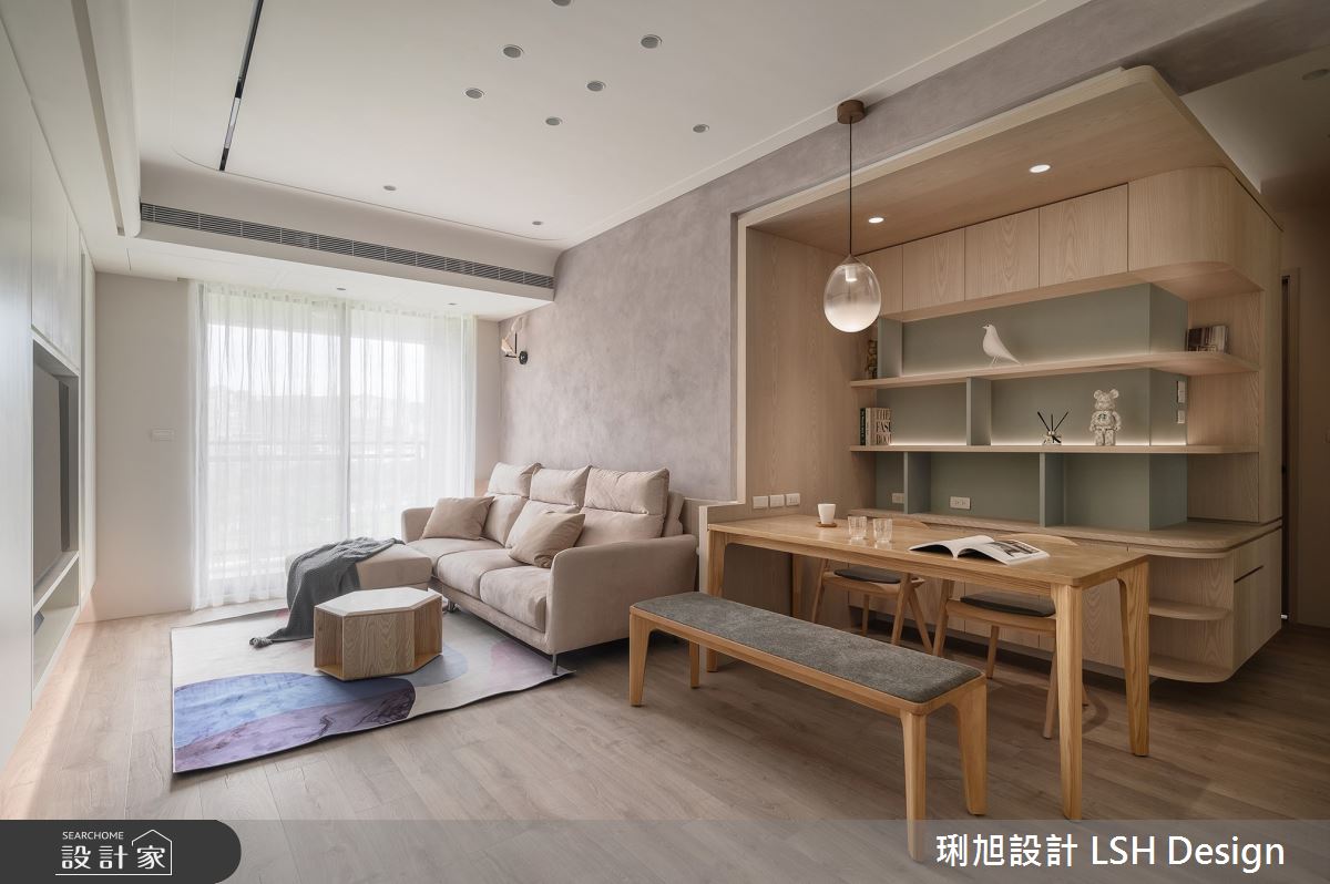 24坪新成屋(5年以下)＿北歐風客廳餐廳案例圖片＿琍旭室內裝修設計＿琍旭_純境 · 森之8