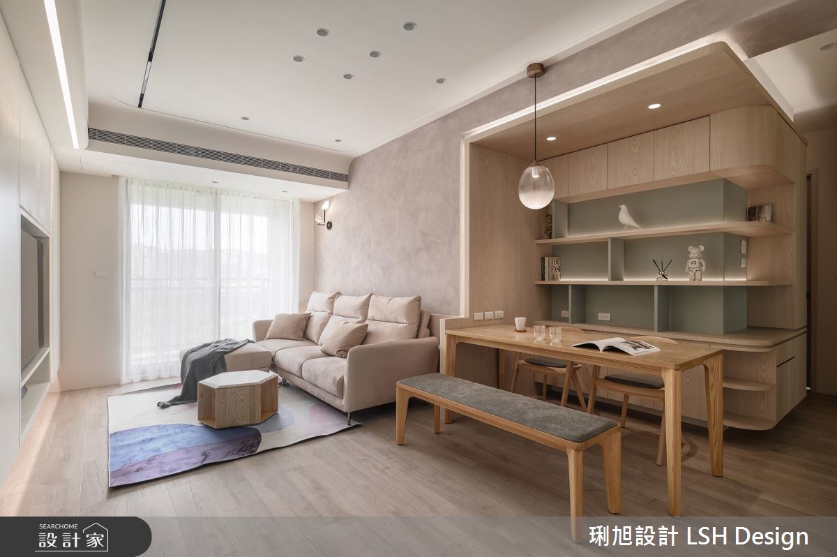 24坪新成屋(5年以下)＿北歐風客廳餐廳案例圖片＿琍旭室內裝修設計＿琍旭_純境 · 森之9