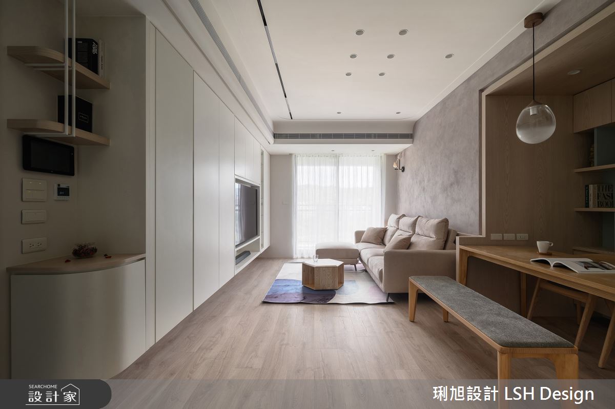 24坪新成屋(5年以下)＿北歐風客廳餐廳案例圖片＿琍旭室內裝修設計＿琍旭_純境 · 森之11