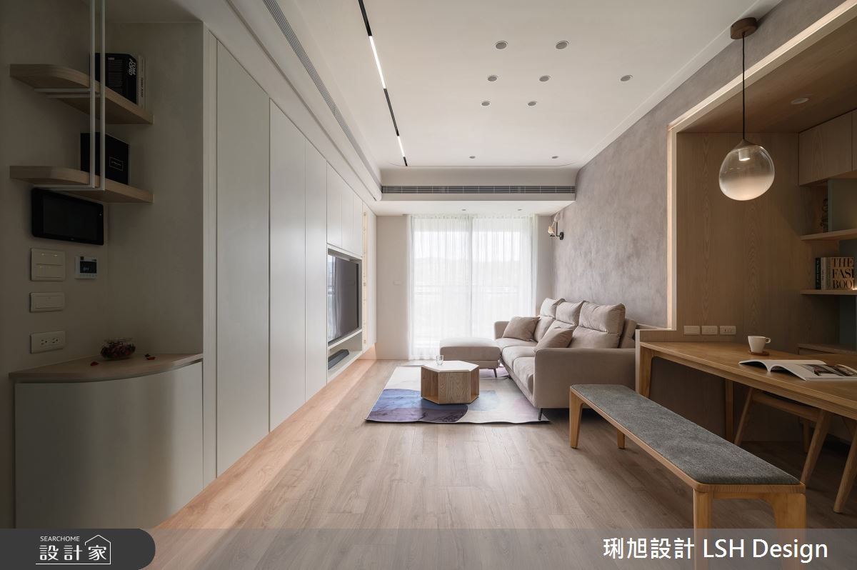24坪新成屋(5年以下)＿北歐風客廳餐廳案例圖片＿琍旭室內裝修設計＿琍旭_純境 · 森之12