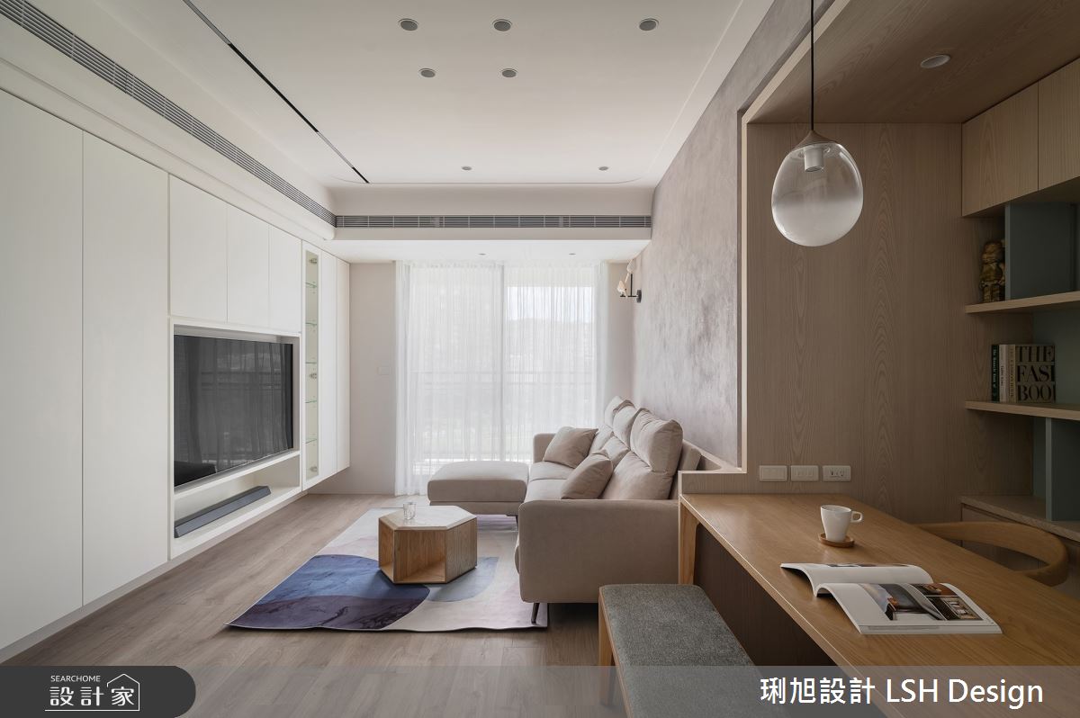 24坪新成屋(5年以下)＿北歐風客廳餐廳案例圖片＿琍旭室內裝修設計＿琍旭_純境 · 森之14