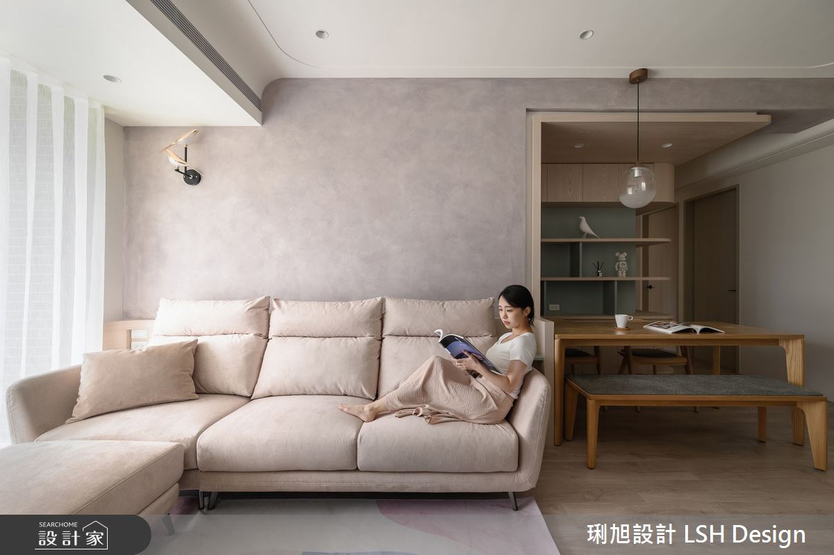 24坪新成屋(5年以下)＿北歐風客廳餐廳案例圖片＿琍旭室內裝修設計＿琍旭_純境 · 森之17