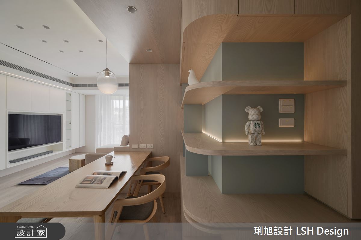 24坪新成屋(5年以下)＿北歐風客廳餐廳案例圖片＿琍旭室內裝修設計＿琍旭_純境 · 森之23