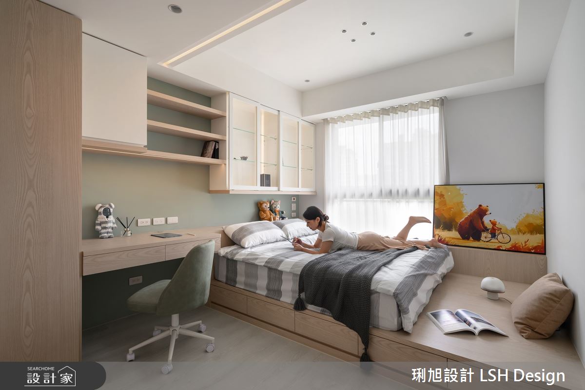 24坪新成屋(5年以下)＿北歐風臥室案例圖片＿琍旭室內裝修設計＿琍旭_純境 · 森之38