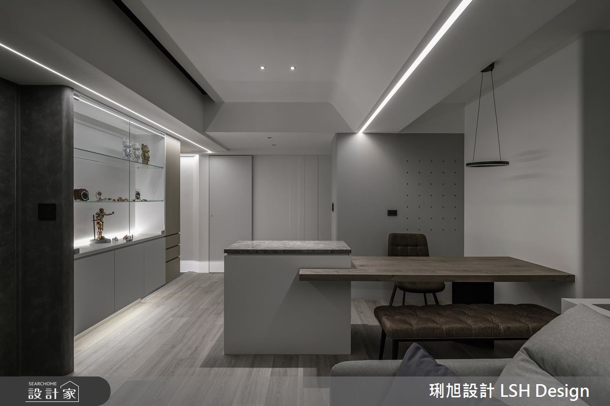 25坪老屋(16~30年)＿現代風客廳餐廳案例圖片＿琍旭室內裝修設計＿琍旭_慢奏灰白之36