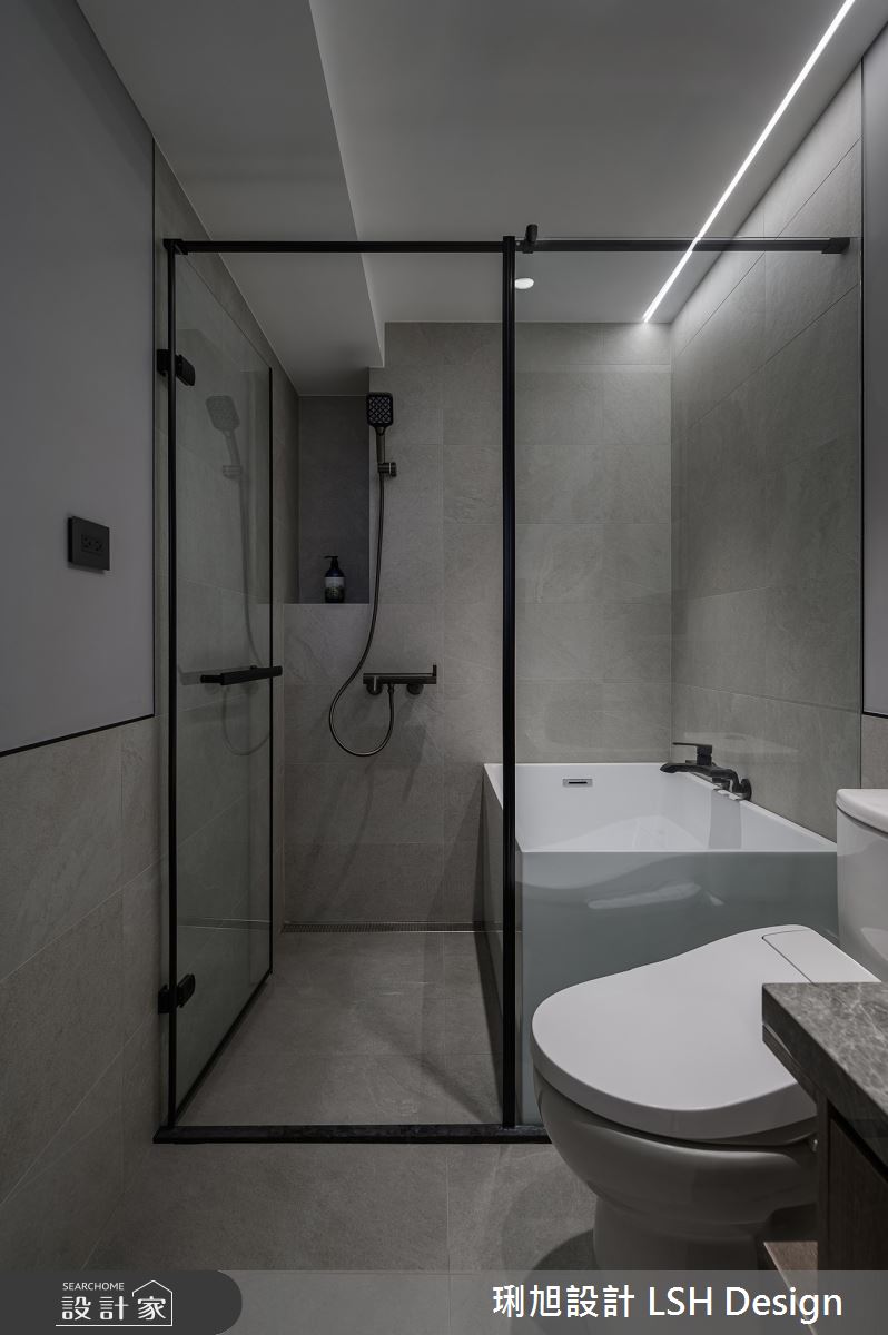 25坪老屋(16~30年)＿現代風浴室案例圖片＿琍旭室內裝修設計＿琍旭_慢奏灰白之57