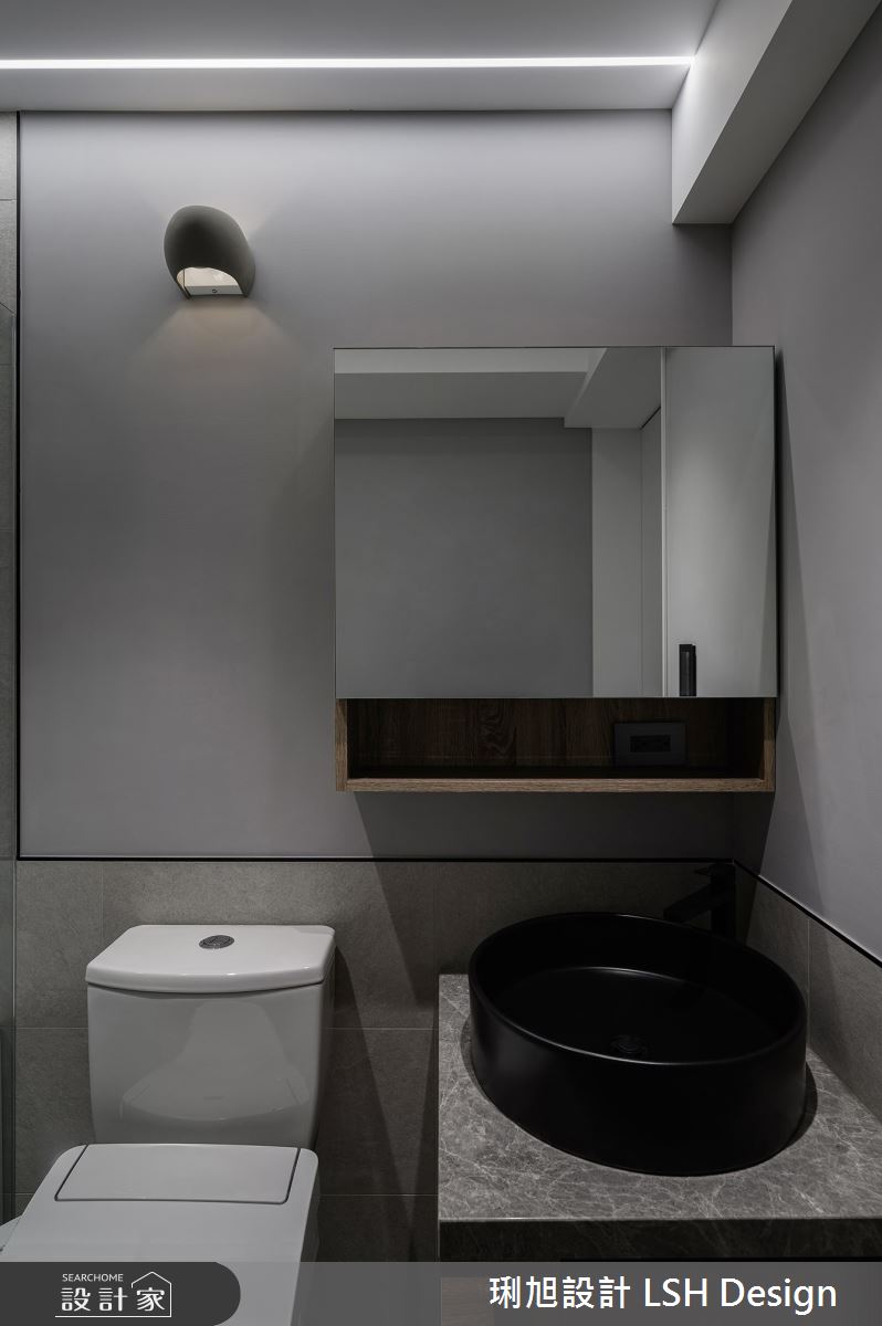 25坪老屋(16~30年)＿現代風浴室案例圖片＿琍旭室內裝修設計＿琍旭_慢奏灰白之58