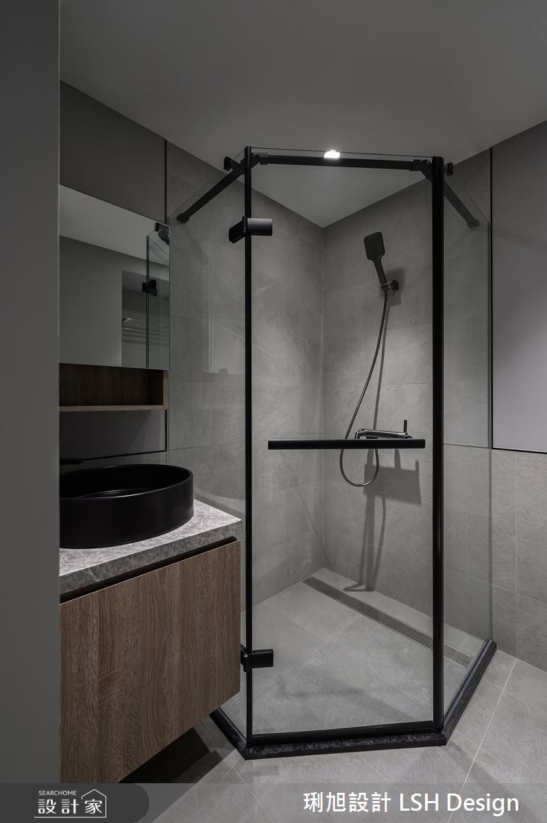 25坪老屋(16~30年)＿現代風浴室案例圖片＿琍旭室內裝修設計＿琍旭_慢奏灰白之59