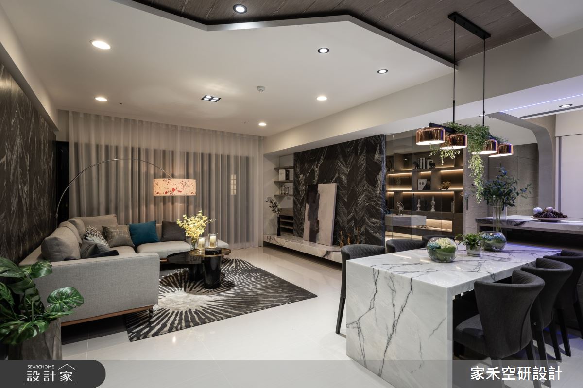 75坪新成屋(5年以下)＿現代風客廳餐廳案例圖片＿家禾空研設計＿家禾_04.隱逸山居之3
