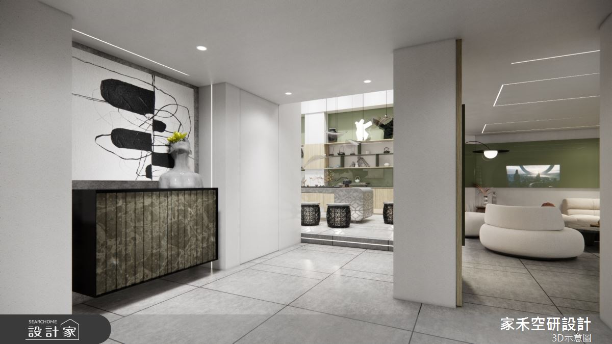 85坪毛胚屋＿現代風玄關客廳案例圖片＿家禾空研設計＿家禾_05之9