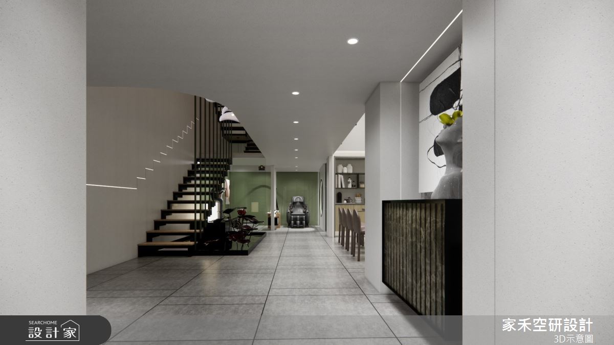 85坪毛胚屋＿現代風樓梯走廊案例圖片＿家禾空研設計＿家禾_05之4