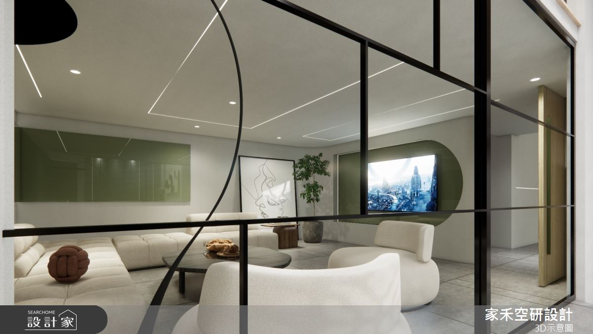 85坪毛胚屋＿現代風客廳案例圖片＿家禾空研設計＿家禾_05之10
