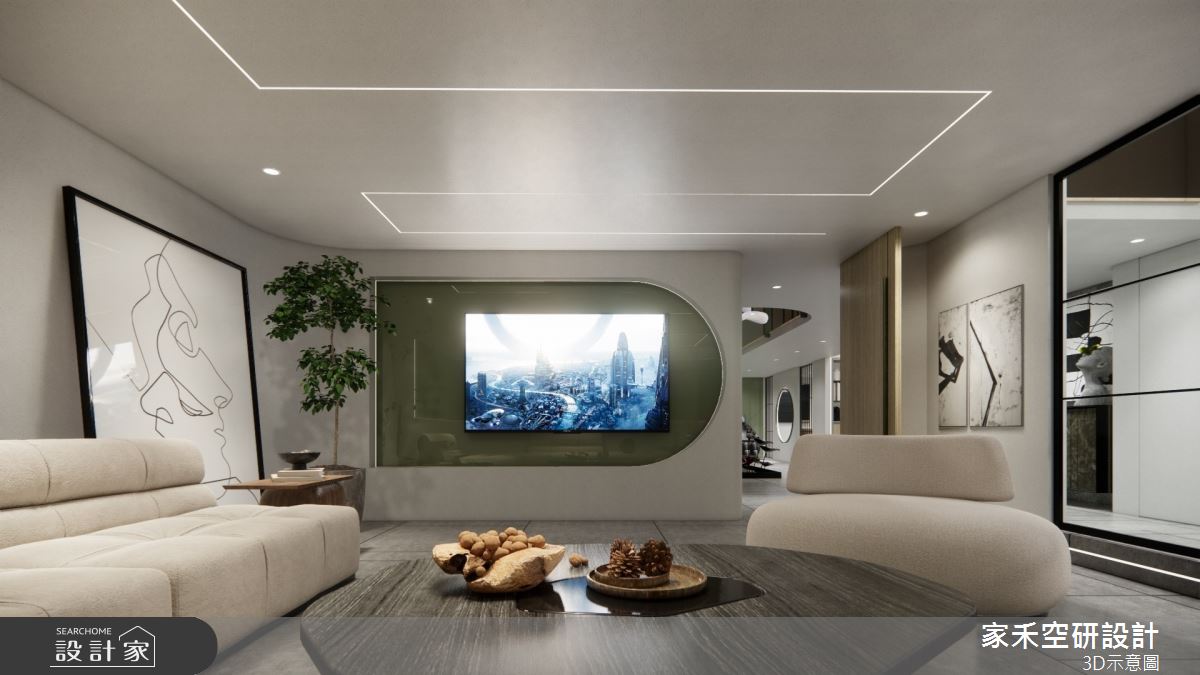 85坪毛胚屋＿現代風客廳案例圖片＿家禾空研設計＿家禾_05之14