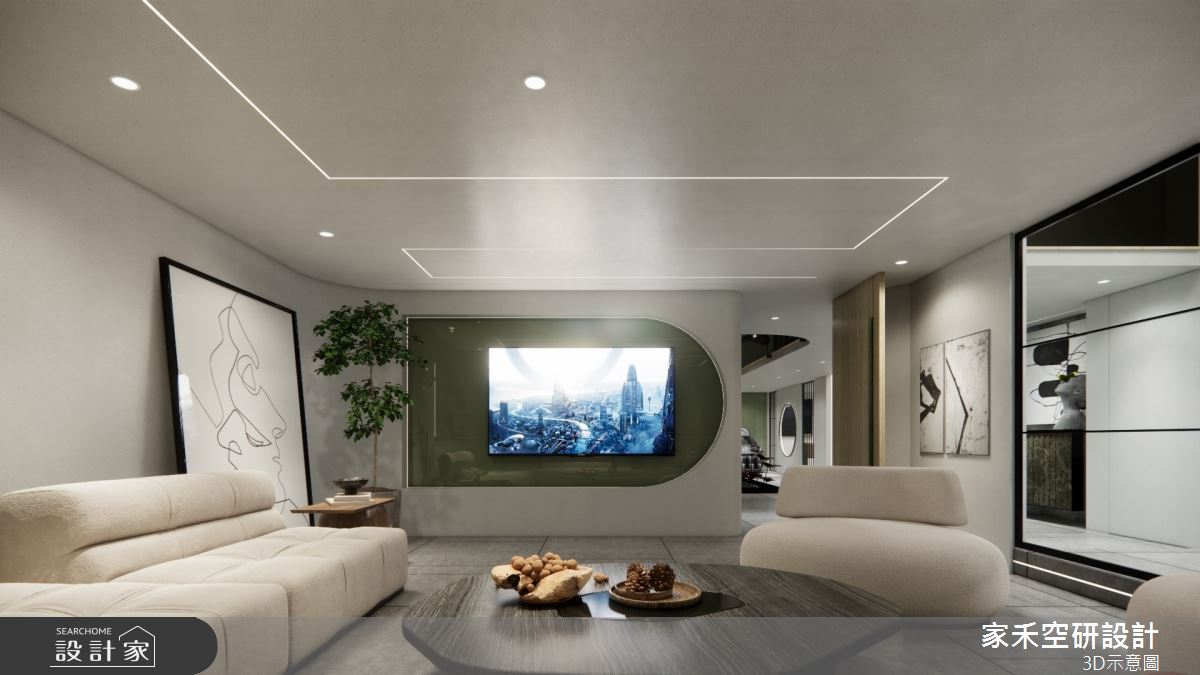 85坪毛胚屋＿現代風客廳案例圖片＿家禾空研設計＿家禾_05之15
