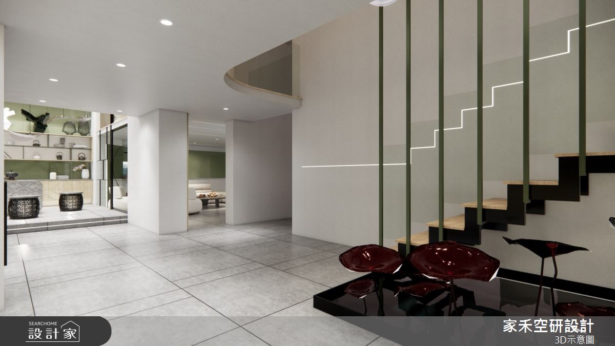 85坪毛胚屋＿現代風樓梯案例圖片＿家禾空研設計＿家禾_05之21
