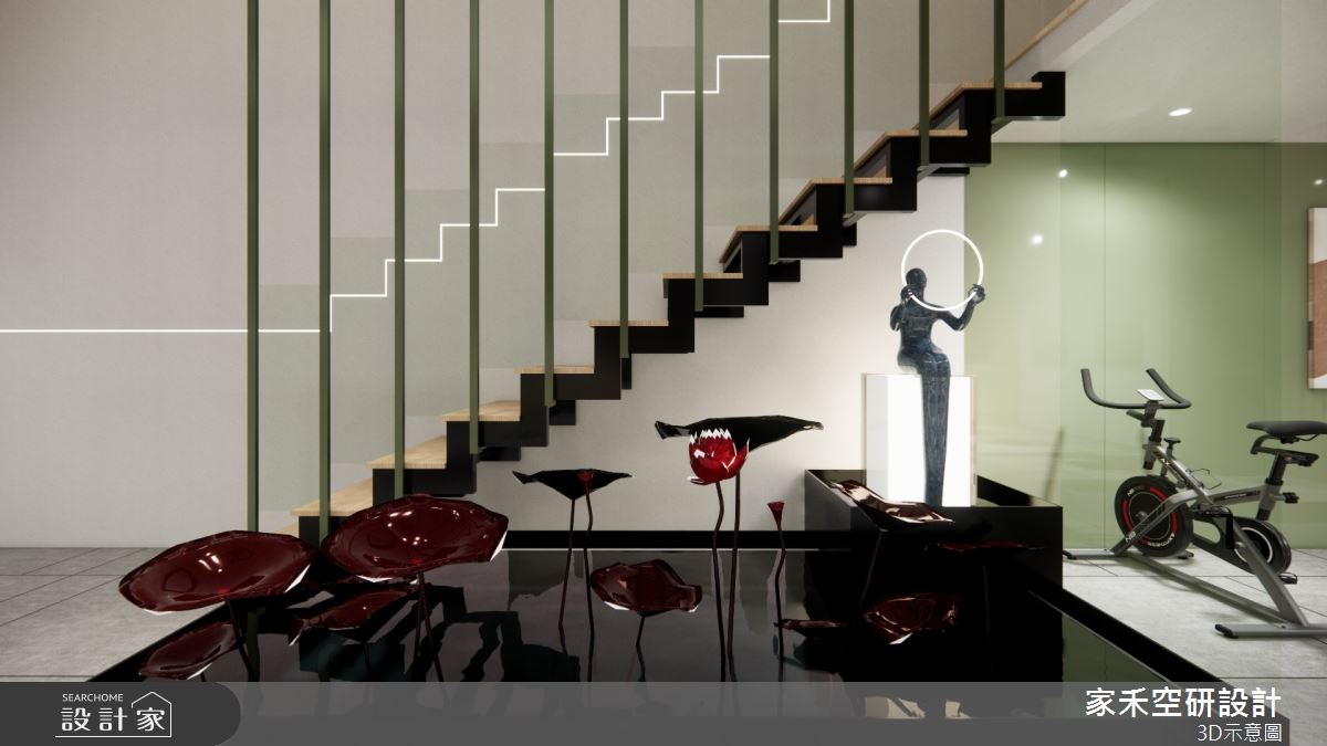 85坪毛胚屋＿現代風樓梯案例圖片＿家禾空研設計＿家禾_05之22