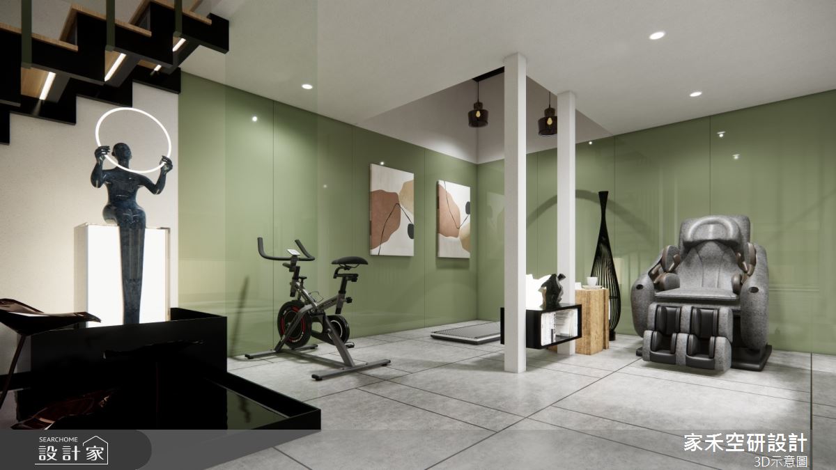 85坪毛胚屋＿現代風家庭健身房案例圖片＿家禾空研設計＿家禾_05之34