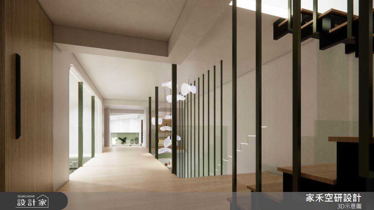 85坪毛胚屋＿現代風樓梯走廊案例圖片＿家禾空研設計＿家禾_05之63