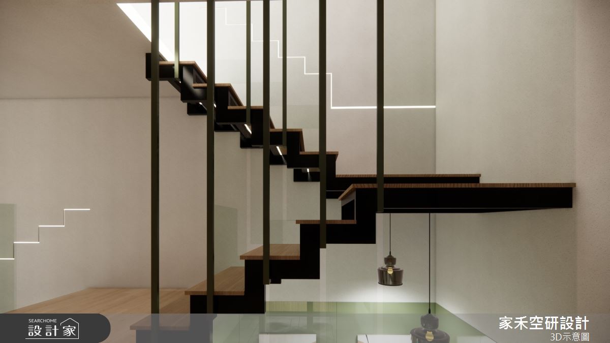 85坪毛胚屋＿現代風樓梯案例圖片＿家禾空研設計＿家禾_05之64