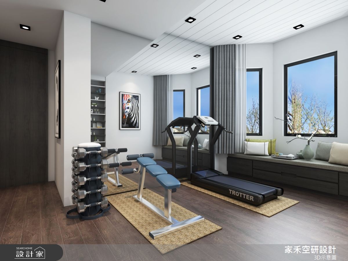 100坪毛胚屋＿新中式風家庭健身房案例圖片＿家禾空研設計＿家禾_06之16